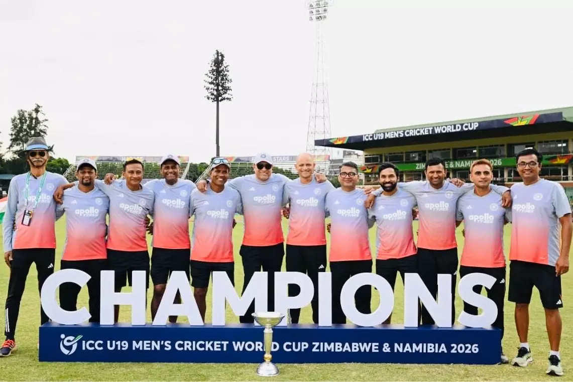 U19 वर्ल्ड कप जीत: लक्ष्मण ने सपोर्ट स्टाफ की मेहनत और टीम वर्क को सराहा U19 वर्ल्ड कप जीत: लक्ष्मण ने सपोर्ट स्टाफ की मेहनत और टीम वर्क को सराहा