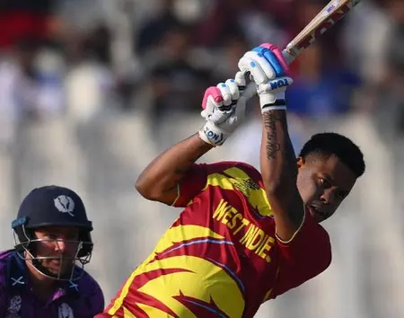 टी20 विश्व कप: शिमरोन हेटमायर का रिकॉर्ड अर्धशतक, वेस्टइंडीज ने स्कॉटलैंड को 183 का लक्ष्य दिया टी20 विश्व कप: शिमरोन हेटमायर का रिकॉर्ड अर्धशतक, वेस्टइंडीज ने स्कॉटलैंड को 183 का लक्ष्य दिया