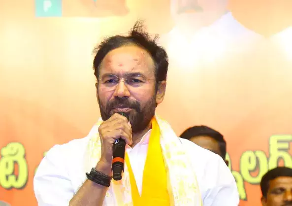 Telangana: किशन रेड्डी ने कालेश्वरम के वादे पर रेवंत को चुनौती दी Telangana: किशन रेड्डी ने कालेश्वरम के वादे पर रेवंत को चुनौती दी