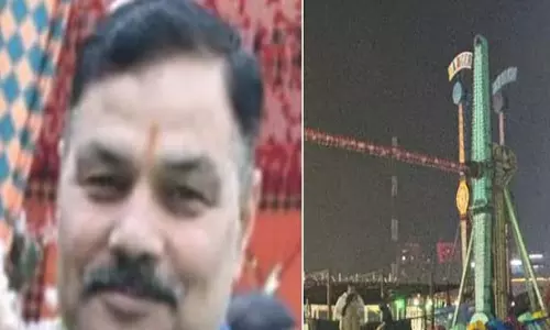 मेले के दौरान हादसा, इंस्पेक्टर की मौत, चीख-पुकार के बीच सामने आया VIDEO मेले के दौरान हादसा, इंस्पेक्टर की मौत, चीख-पुकार के बीच सामने आया VIDEO