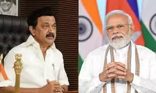 स्टालिन ने तमिलनाडु में रेलवे प्रोजेक्ट्स को तेज़ी से पूरा करने के लिए PM Modi से दखल देने की अपील की स्टालिन ने तमिलनाडु में रेलवे प्रोजेक्ट्स को तेज़ी से पूरा करने के लिए PM Modi से दखल देने की अपील की