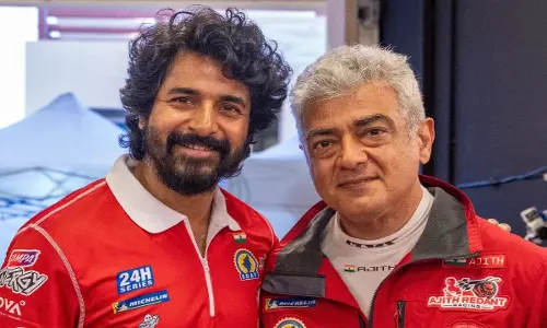 Sivakarthikeyan ने अबू धाबी रेसट्रैक पर अजित कुमार से मिलने का रोमांच शेयर किया