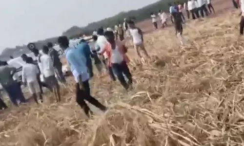 प्राइवेट जेट दुर्घटनाग्रस्त हो गया, हादसे में 2 लोग घायल प्राइवेट जेट दुर्घटनाग्रस्त हो गया, हादसे में 2 लोग घायल