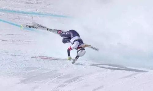 लिंडसे वॉन विंटर Olympics डाउनहिल से बाहर लिंडसे वॉन विंटर Olympics डाउनहिल से बाहर