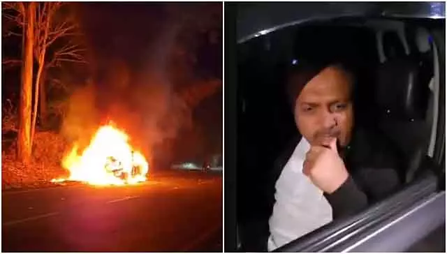 Kodagu : SDPI के प्रदेश अध्यक्ष मजीद की कार में अचानक आग लग गई, वे बाल-बाल बचे Kodagu : SDPI के प्रदेश अध्यक्ष मजीद की कार में अचानक आग लग गई, वे बाल-बाल बचे