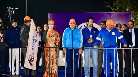 राजस्थान: अलवर में टाइगर इंटरनेशनल हाफ मैराथन 2026 का आयोजन, सीएम भजनलाल और केंद्रीय मंत्री भूपेंद्र यादव शामिल हुए राजस्थान: अलवर में टाइगर इंटरनेशनल हाफ मैराथन 2026 का आयोजन, सीएम भजनलाल और केंद्रीय मंत्री भूपेंद्र यादव शामिल हुए