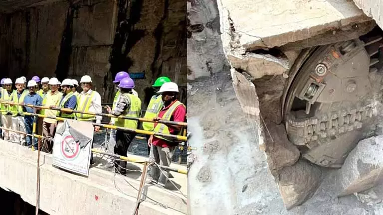 TBM नोय्याल ने मेट्रो फेज-2 के लिए मंडावेली में ब्रेकथ्रू किया TBM नोय्याल ने मेट्रो फेज-2 के लिए मंडावेली में ब्रेकथ्रू किया