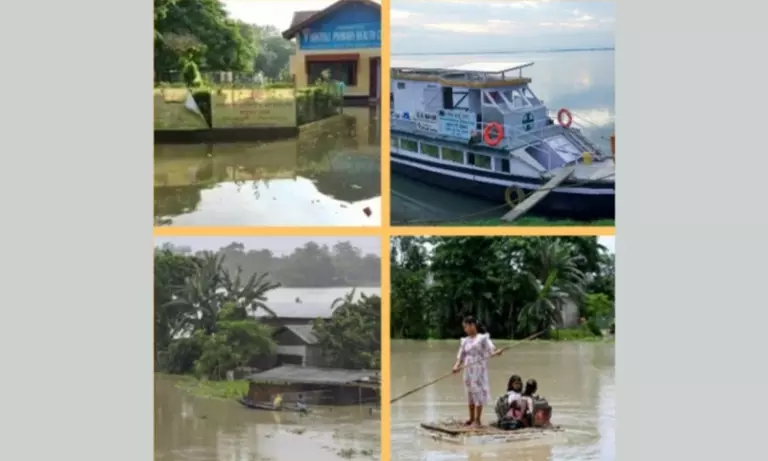 Assam में नदी किनारे बाढ़ प्रभावित गांवों की स्वास्थ्य सेवाओं में बड़ा अंतर Assam में नदी किनारे बाढ़ प्रभावित गांवों की स्वास्थ्य सेवाओं में बड़ा अंतर