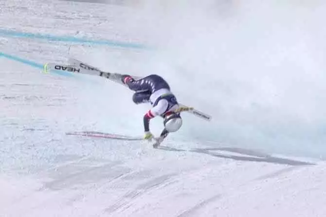 लिंडसे वॉन विंटर Olympics डाउनहिल से बाहर लिंडसे वॉन विंटर Olympics डाउनहिल से बाहर