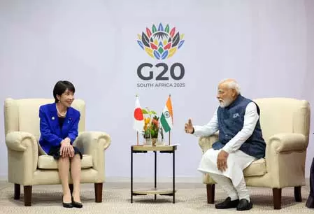 प्रधानमंत्री मोदी ने जापान की ताकाइची को ऐतिहासिक जीत पर बधाई दी प्रधानमंत्री मोदी ने जापान की ताकाइची को ऐतिहासिक जीत पर बधाई दी