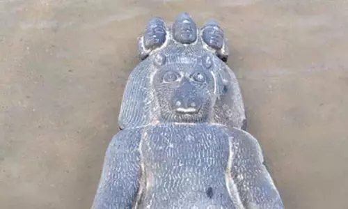 Tiruvallur के पास कूवम नदी में 3 पत्थर की मूर्तियाँ मिली