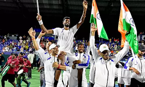 Davis कप क्वालिफायर: भारत के धक्षिणेश्वर सुरेश ने डच खिलाड़ी पर शानदार जीत हासिल की