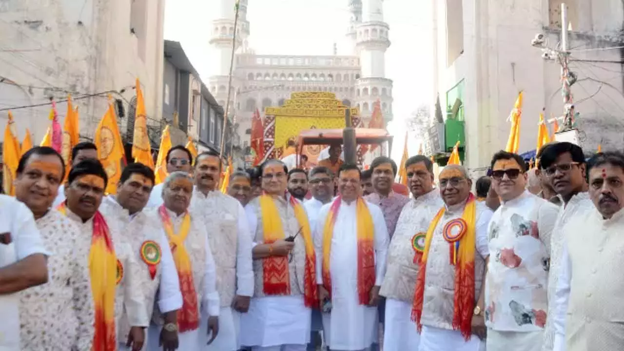 Telangana: बाबा श्याम निशान रथ यात्रा एक रोमांचक आध्यात्मिक माहौल में Telangana: बाबा श्याम निशान रथ यात्रा एक रोमांचक आध्यात्मिक माहौल में