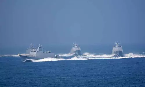 Taiwan ने अपने समुद्री क्षेत्र में चीन के सात नौसैनिक जहाजों का पता लगाया