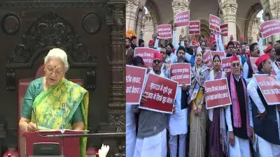 Lucknow: राज्यपाल के अभिभाषण के दौरान सपा ने किया विरोध प्रदर्शन