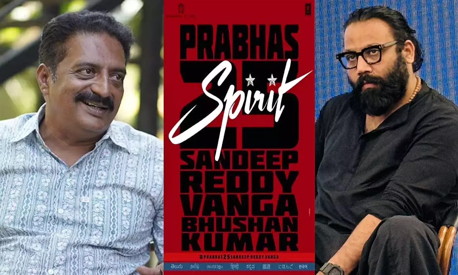 Spirit क्या मतभेदों के कारण संदीप वांगा प्रकाश राज की जगह लेंगे