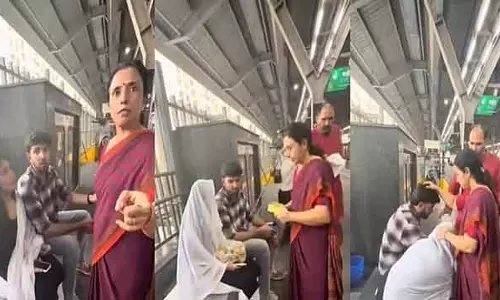 बेटे को Metro में गर्लफ्रेंड के साथ पकड़ा: मां ने स्टेशन पर ही सगाई करवा दी