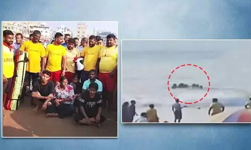 Puri बीच पर लाइफगार्ड्स ने पांच पर्यटकों को डूबने से बचाया