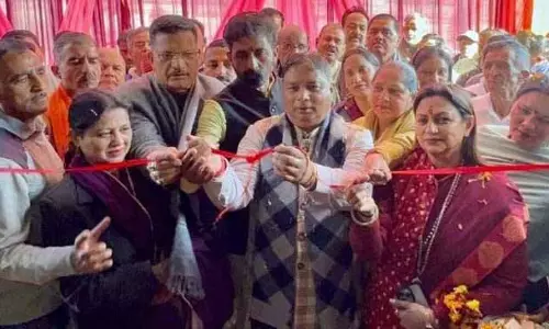 Sat Sharma, गंगा ने उत्तरबेहनी के पास सूर्य फार्म्स बैंक्वेट हॉल का उद्घाटन किया