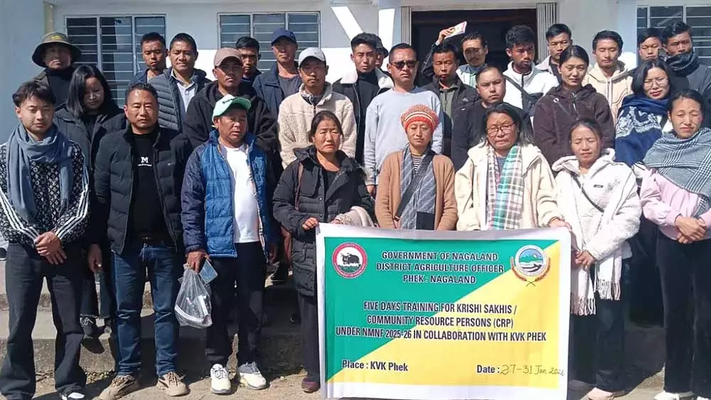 Nagaland : कृषि सहायकों को प्राकृतिक खेती में ट्रेनिंग दी गई Nagaland : कृषि सहायकों को प्राकृतिक खेती में ट्रेनिंग दी गई