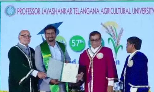 Karimnagar के कृषि वैज्ञानिक को पीएचडी से सम्मानित किया गया Karimnagar के कृषि वैज्ञानिक को पीएचडी से सम्मानित किया गया