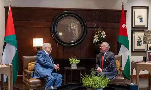 Abbas -जॉर्डन किंग ने वेस्ट बैंक पर इज़राइल की नीतियों की निंदा की Abbas -जॉर्डन किंग ने वेस्ट बैंक पर इज़राइल की नीतियों की निंदा की