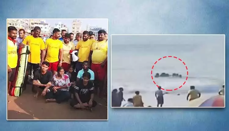 Puri बीच पर लाइफगार्ड्स ने पांच पर्यटकों को डूबने से बचाया Puri बीच पर लाइफगार्ड्स ने पांच पर्यटकों को डूबने से बचाया