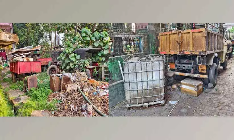 Kerala : मूवत्तुपुझा टाउन हॉल कूड़े के ढेर में बदल गया है Kerala : मूवत्तुपुझा टाउन हॉल कूड़े के ढेर में बदल गया है