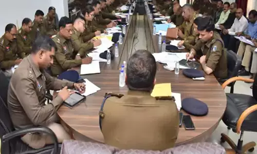 दुर्ग SSP ने क्राइम कंट्रोल को लेकर मीटिंग की दुर्ग SSP ने क्राइम कंट्रोल को लेकर मीटिंग की