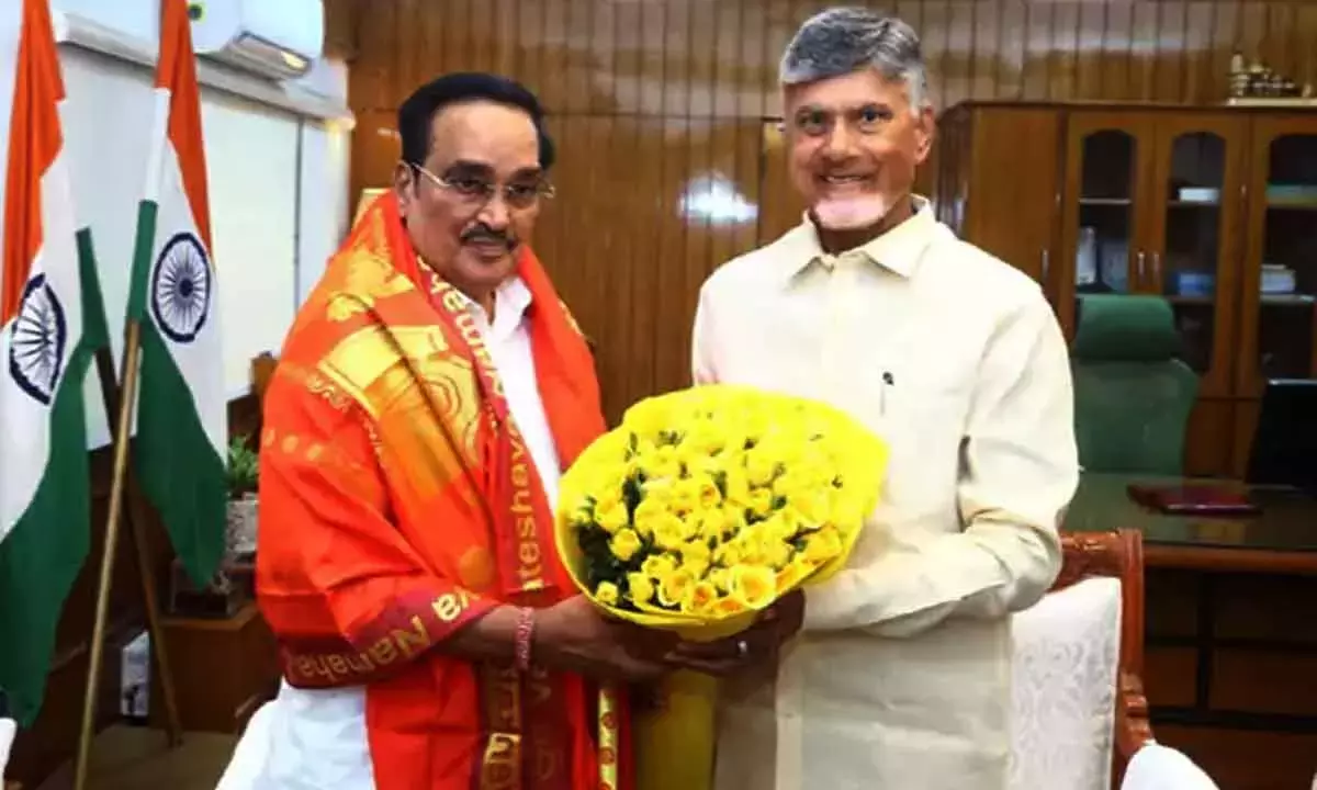 Andhra: चंद्रबाबू का दिल्ली दौरा जारी, केंद्रीय मंत्री सीआर पाटिल से मुलाकात की