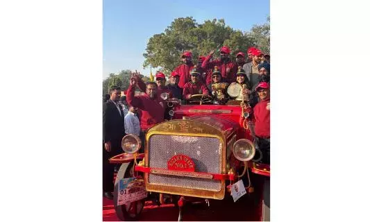 SCR की मेंटेन की हुई 111 साल पुरानी फायर इंजन ने विंटेज रैली में दो ट्रॉफी जीतीं