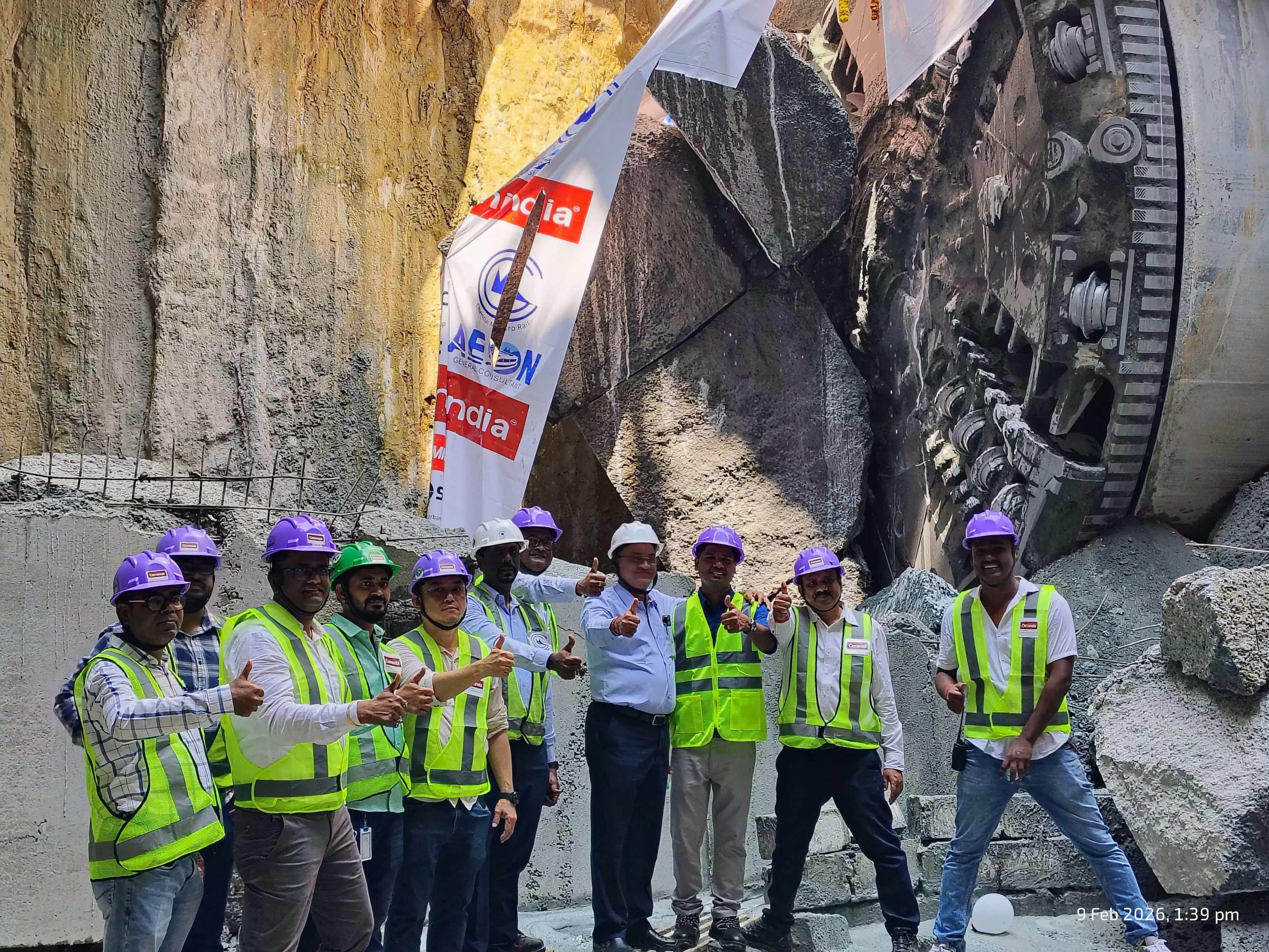 चेन्नई मेट्रो फेज-2 TBM ‘ईगल’ ने थिरुमायलाई में सफलता हासिल की