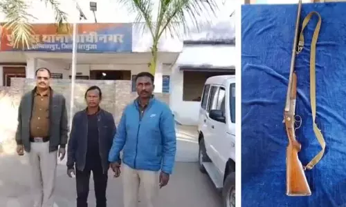 बैंक गार्ड से डबल बैरल बंदूक लूट का 24 घंटे में खुलासा, आरोपी जशपुर से गिरफ्तार बैंक गार्ड से डबल बैरल बंदूक लूट का 24 घंटे में खुलासा, आरोपी जशपुर से गिरफ्तार