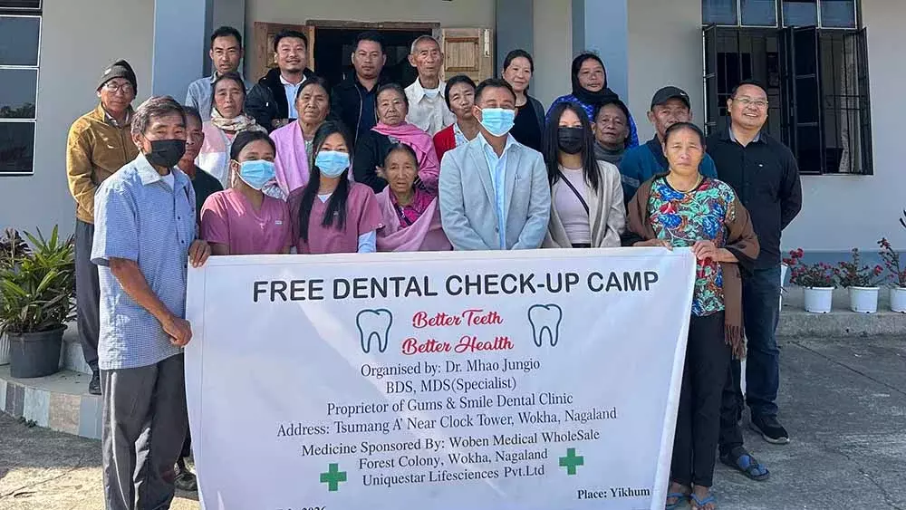 Nagaland : फ्री डेंटल कैंप ने यिकुम गांव में मुस्कान लाई Nagaland : फ्री डेंटल कैंप ने यिकुम गांव में मुस्कान लाई