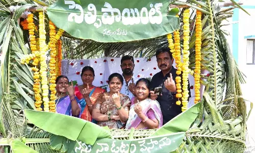 Waranga में ‘ग्रीन पोलिंग स्टेशन’ शुरू Waranga में ‘ग्रीन पोलिंग स्टेशन’ शुरू