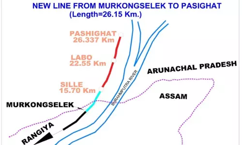 मुरकंगसेलेक-पासीघाट नई रेल लाइन परियोजना के मुरकंगसेलेक-सिल्ले सेक्शन का CRS निरीक्षण होगा मुरकंगसेलेक-पासीघाट नई रेल लाइन परियोजना के मुरकंगसेलेक-सिल्ले सेक्शन का CRS निरीक्षण होगा