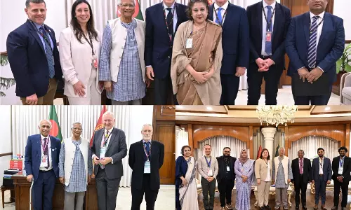 Bangladesh के मुख्य सलाहकार ने राष्ट्रीय चुनावों से पहले चुनाव पर्यवेक्षण प्रतिनिधिमंडलों से मुलाकात की
