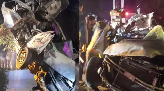 6 युवकों की मौत, नेशनल हाईवे में कार दुर्घटनाग्रस्त 6 युवकों की मौत, नेशनल हाईवे में कार दुर्घटनाग्रस्त