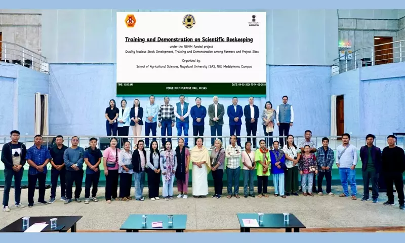Nagaland यूनिवर्सिटी में मधुमक्खी पालन ट्रेनिंग, ग्रामीण रोजगार को बढ़ावा Nagaland यूनिवर्सिटी में मधुमक्खी पालन ट्रेनिंग, ग्रामीण रोजगार को बढ़ावा