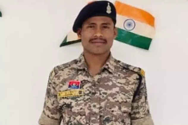 नेशनल हाइवे 30 में DRG जवान की मौत नेशनल हाइवे 30 में DRG जवान की मौत