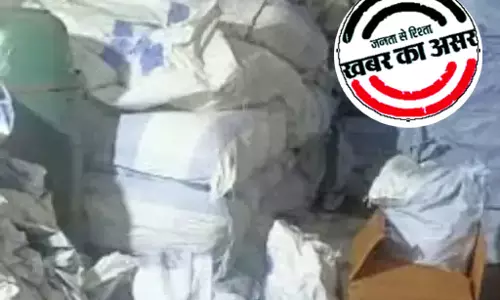 खमतराई के गोदाम से 10 लाख का गुटखा जब्त, IPS मयंक गुर्जर के निर्देश पर छापेमारी