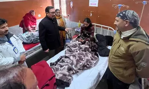 सुलह MLA विपिन परमार ने डायरिया के मरीजों से मुलाकात की