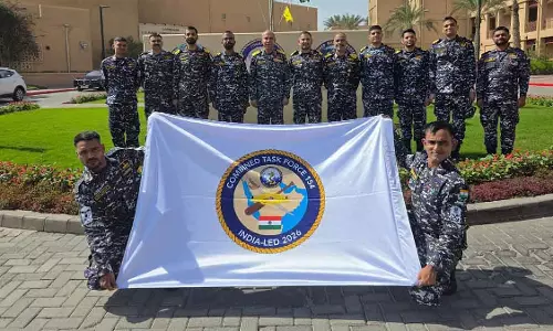 भारतीय नौसेना ने प्रमुख बहुराष्ट्रीय समुद्री टास्क फोर्स CTF 154 की कमान संभाली भारतीय नौसेना ने प्रमुख बहुराष्ट्रीय समुद्री टास्क फोर्स CTF 154 की कमान संभाली
