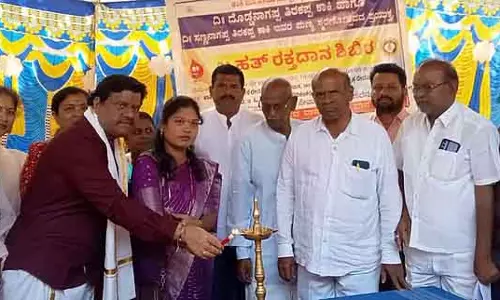 रक्तदान से मानवीय मूल्यों में वृद्धि होती है: Srinivas Kaki रक्तदान से मानवीय मूल्यों में वृद्धि होती है: Srinivas Kaki