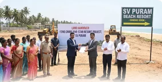 Andhra : एसवी पुरम में 200 करोड़ रुपये के फाइव-स्टार रिसॉर्ट के लिए जमीन सौंपी गई