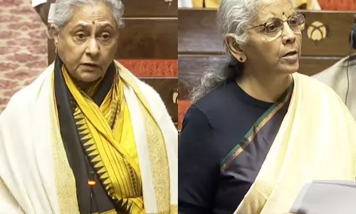 Jaya Bachchan ने फिल्म टिकटों की कीमत पर वित्त मंत्री से सवाल किया, स्टिहारमन ने कहा- यह राज्य का विषय Jaya Bachchan ने फिल्म टिकटों की कीमत पर वित्त मंत्री से सवाल किया, स्टिहारमन ने कहा- यह राज्य का विषय