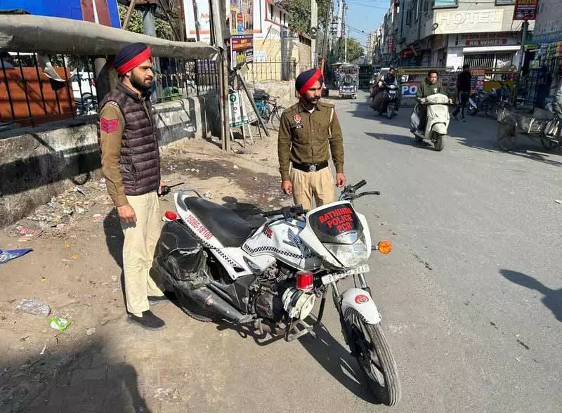 बठिंडा में एक साल के ब्रेक के बाद PCR टू-व्हीलर पेट्रोलिंग फिर से शुरू बठिंडा में एक साल के ब्रेक के बाद PCR टू-व्हीलर पेट्रोलिंग फिर से शुरू