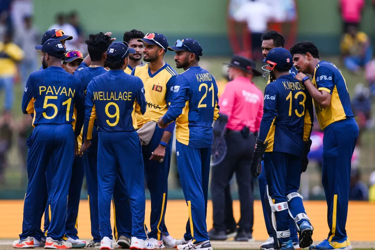 T20 WC: श्रीलंका ने ओमान को हराकर ग्रुप B में 105 रन से जीत हासिल की T20 WC: श्रीलंका ने ओमान को हराकर ग्रुप B में 105 रन से जीत हासिल की