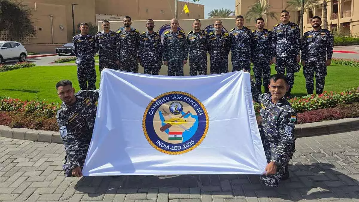 भारतीय नौसेना ने प्रमुख बहुराष्ट्रीय समुद्री टास्क फोर्स CTF 154 की कमान संभाली भारतीय नौसेना ने प्रमुख बहुराष्ट्रीय समुद्री टास्क फोर्स CTF 154 की कमान संभाली