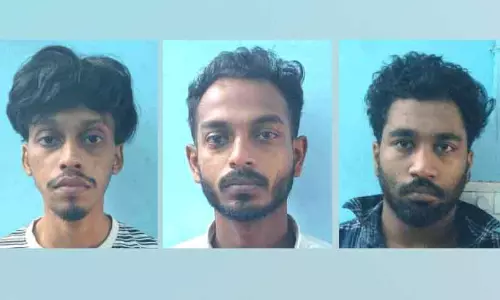 Kerala ; ड्रग्स रखने के आरोप में तीन युवक गिरफ्तार